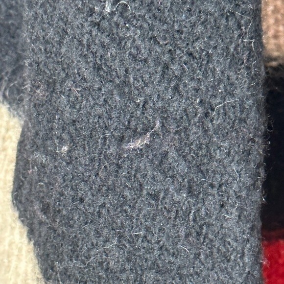 Rag & Bone Black, Cream and Maroon Striped Sweater Cardigan - Picture 3 of 8